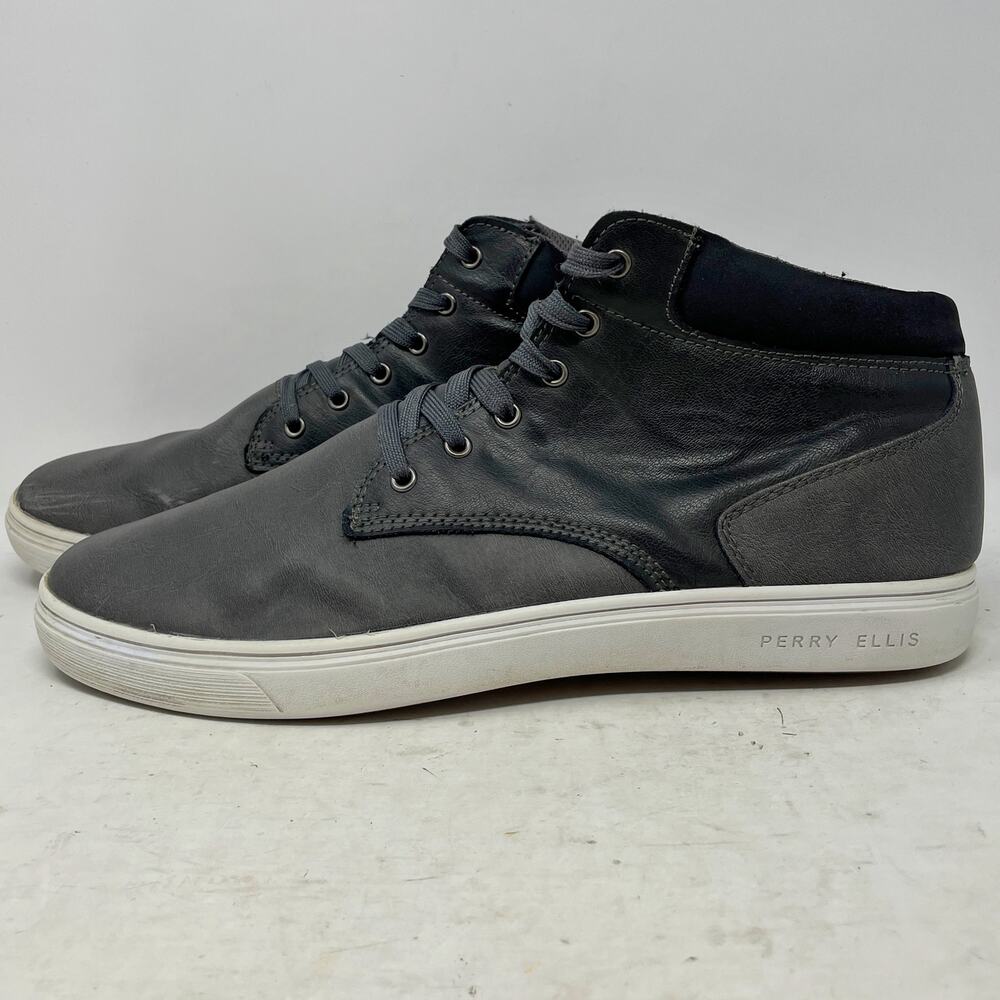 Perry Ellis America Santa Cruz Grey High Tops Mens 11.5